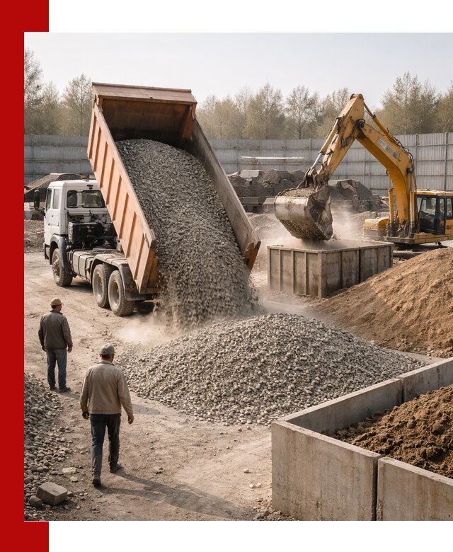 Доставка нерудных материалов с погрузкой и разгрузкой в Улан-Удэ