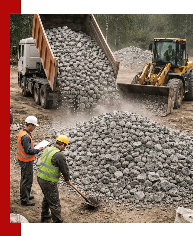 Гранитный щебень фракция 70-150 доставка в Улан-Удэ