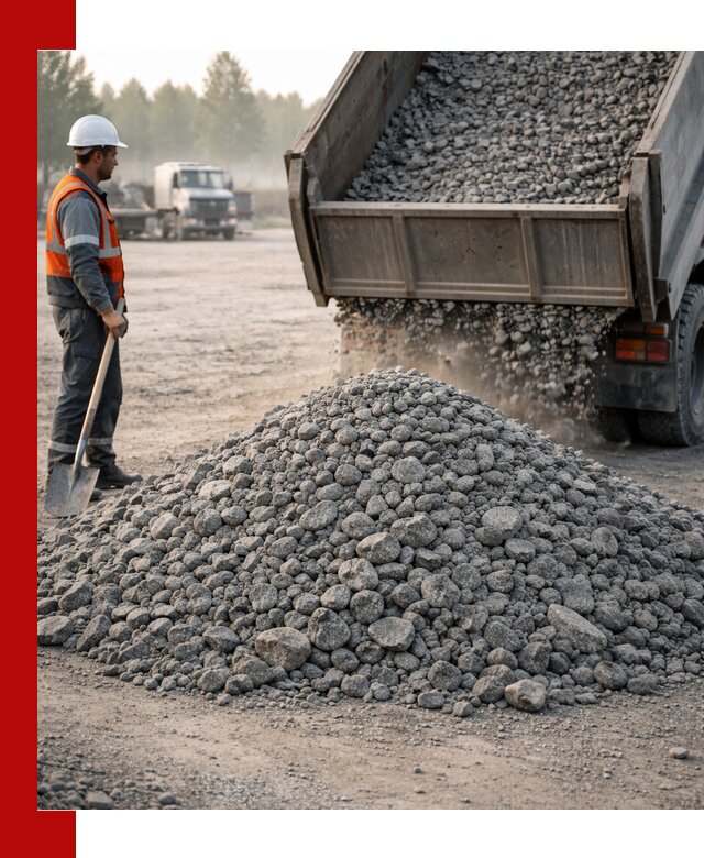 Гранитный щебень фракции 100–201 для строительства в Улан-Удэ