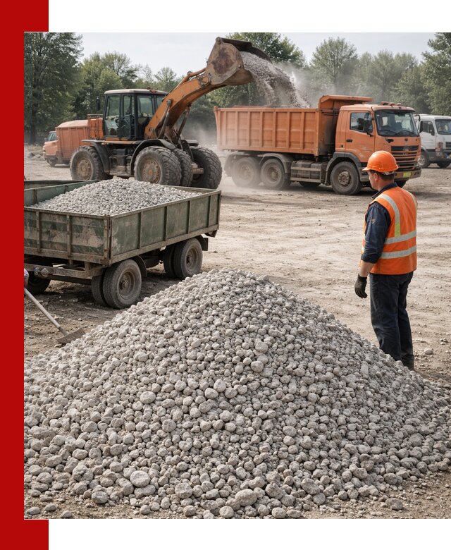 Доставка известнякового щебня фракция 20–40 в Улан-Удэ