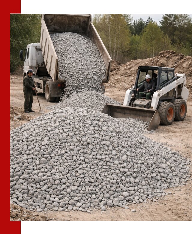 Доставка доломитового щебня в Улан-Удэ напрямую от карьера