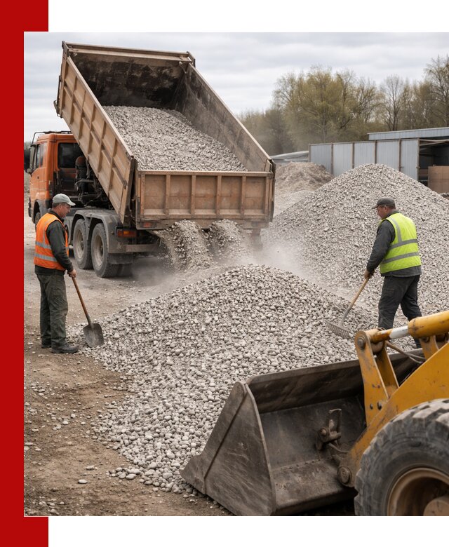 Доломитовый щебень фракции 5-20 с доставкой в Улан-Удэ