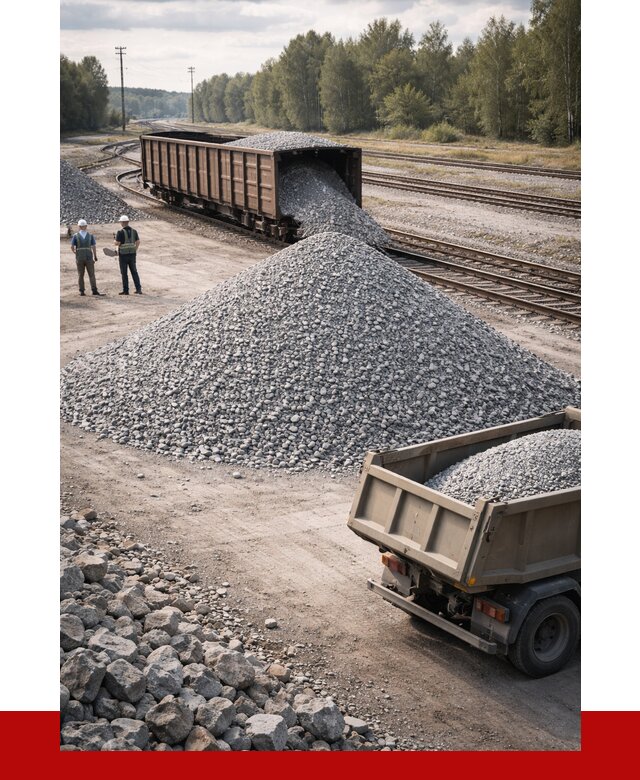 Железнодорожный щебень 20-60 в Улан-Удэ от 1741 р. | ПРОНЕРУДЛнд