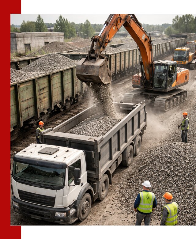 Железнодорожный щебень фракция 25–60 для поставок в Улан-Удэ