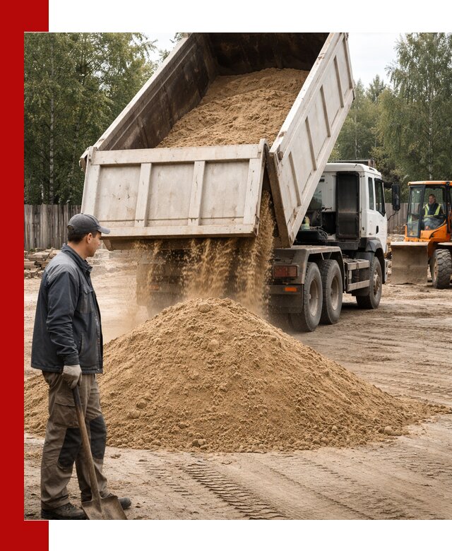 Доставка и продажа песка с разгрузкой в Улан-Удэ
