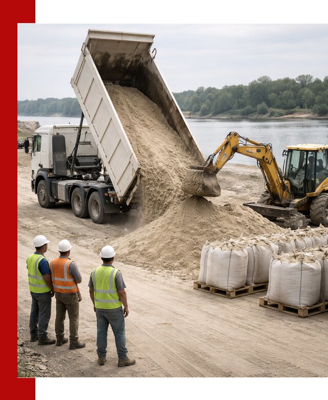 Доставка речного песка в Улан-Удэ самосвалами и погрузкой