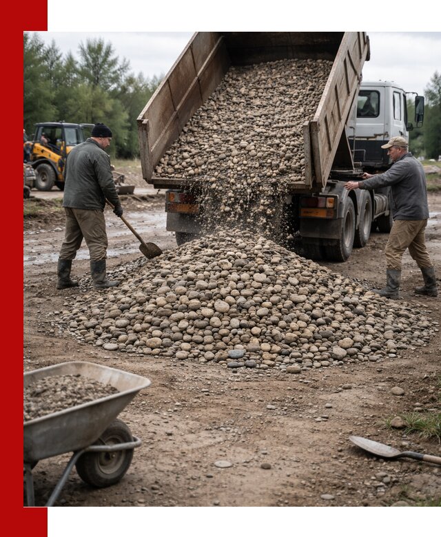 Доставка гальки речной оптом и в розницу в Улан-Удэ