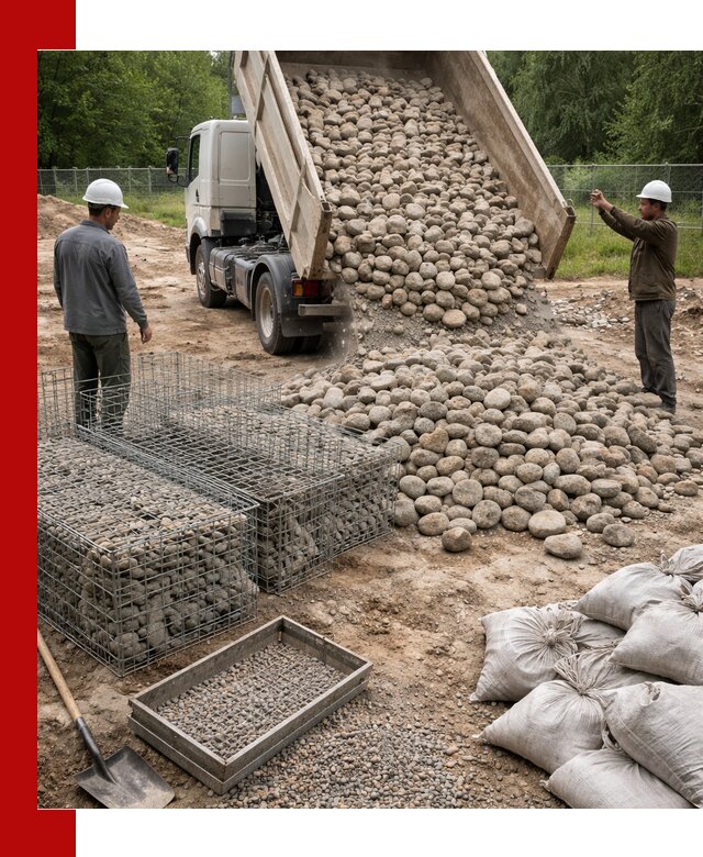 Камень для габионов фракция 70–151 в Улан-Удэ