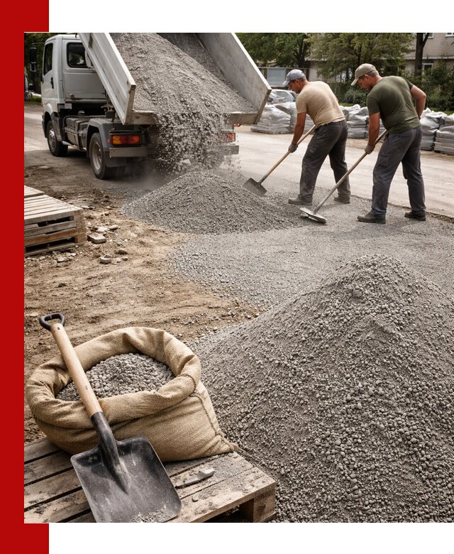 Отсев для тротуарной плитки в Улан-Удэ — доставка и укладка