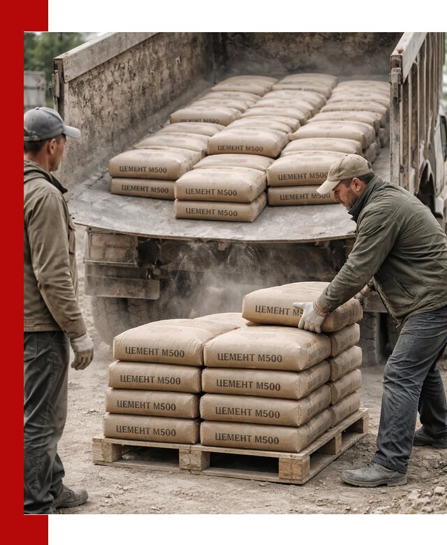 Цемент М500 с доставкой самосвалом в Улан-Удэ