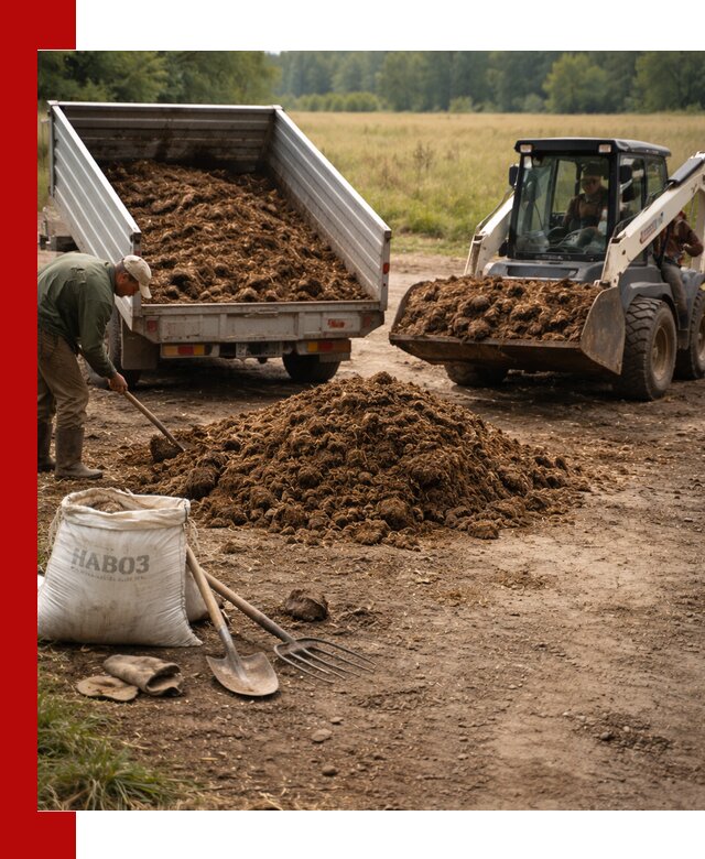 Доставка конского навоза в Улан-Удэ с разгрузкой и доставкой на объект