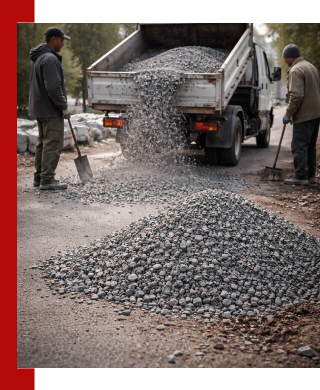 Гранитная крошка для посыпки дорог и тротуаров в Улан-Удэ