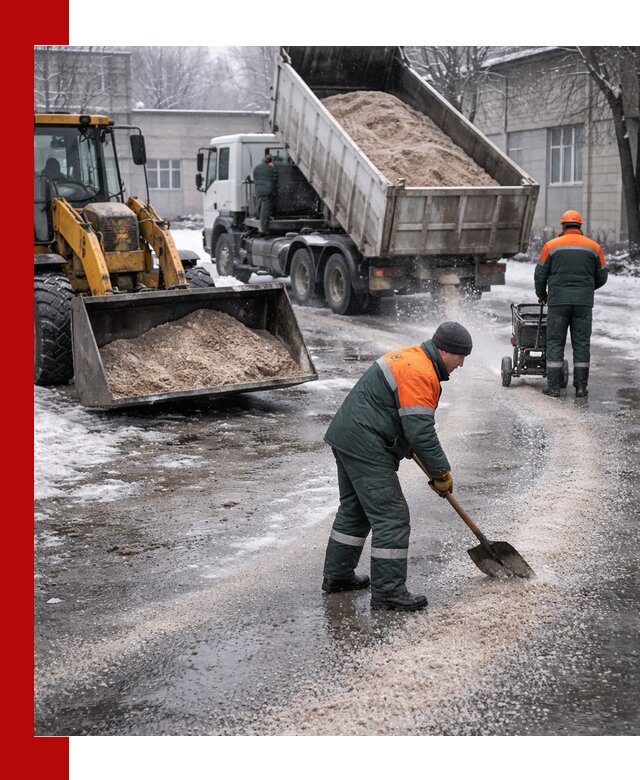 Реагент против гололеда с доставкой и нанесением в Улан-Удэ
