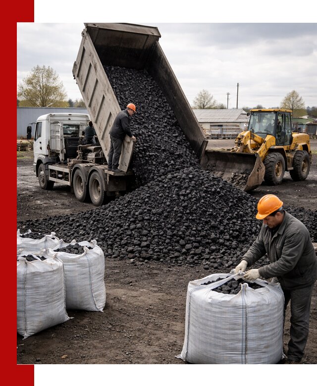 Доставка каменного угля в Улан-Удэ оптом и в розницу