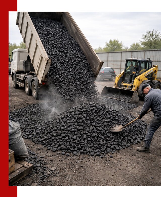Доставка угля орех в Улан-Удэ оптом и в розницу
